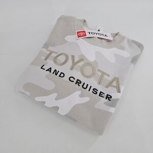 Official Toyota Land Cruiser Crew Sweatshirt Camo Pullover Men's Top